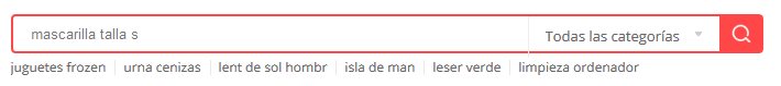 Categorias y buscador en Aliexpress 2